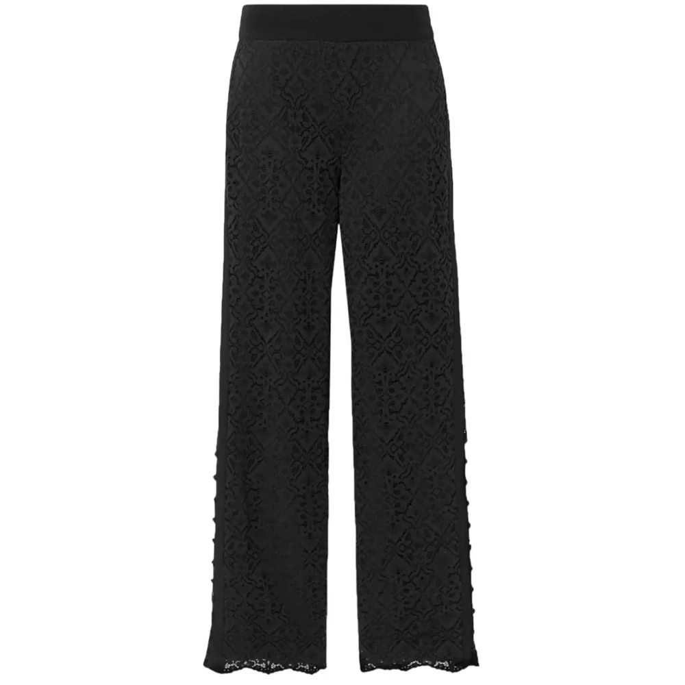 Jonathan Simkhai Suit Pants 4/S Women’s Lace High-Rise Straight Pants Black NWT - Picture 5 of 13
